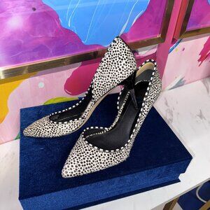 Brian Atwood Black & White Printed Pumps - Siza 9.5 - Designer Heels